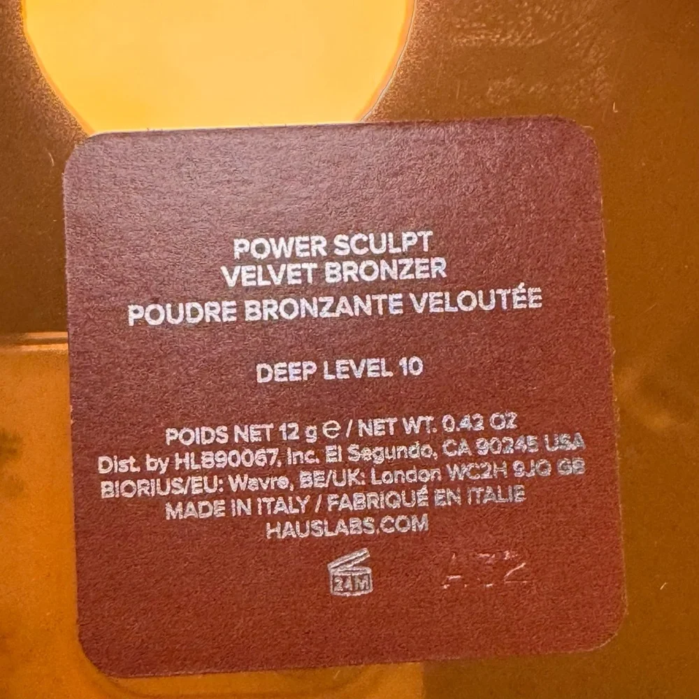Haus Labs By Lady Gaga Power Sculpt Velvet Bronzer - Deep Level 10